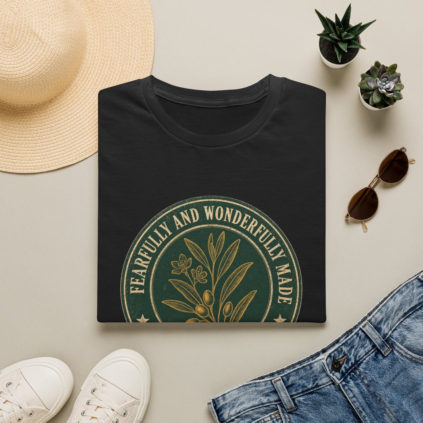 Fearfully & Wonderfully Made T-Shirt - Psalm 139:14 | Bible Compass